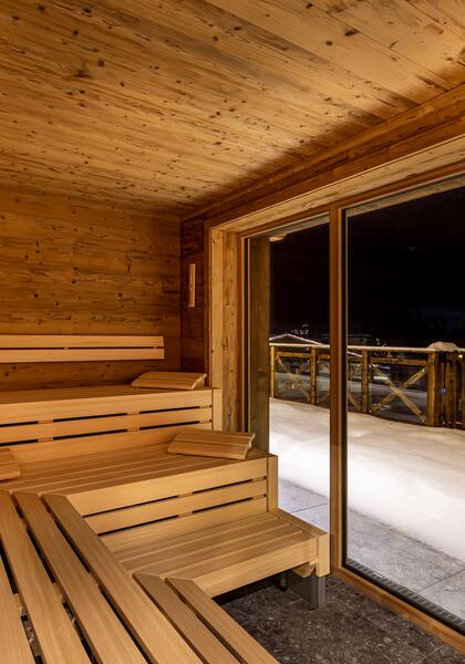 wellness sauna Neukirchen in winter